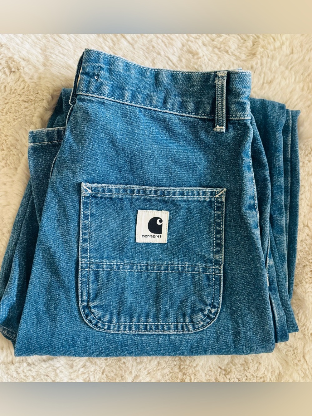 Carhartt Simple Blue Jeans Size: 25